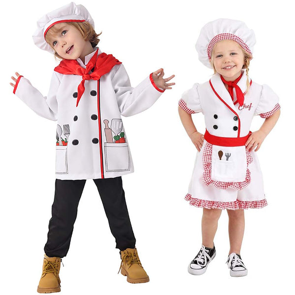 Kitchen Cooking Party Cosplay Kids Chef Costume for Boys Girls CARR-006