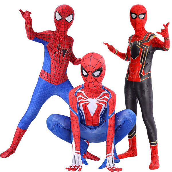 Kid Adult Halloween Superhero Cosplay Marvel Spider-Man Deluxe Costume DCMO-004