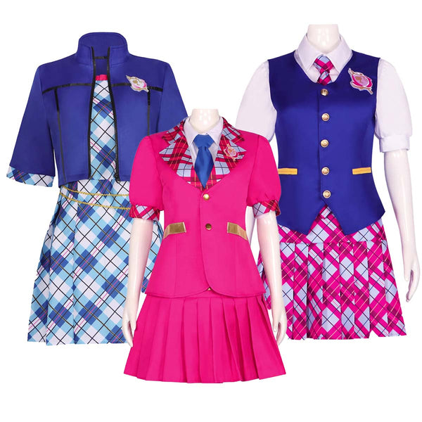 Princess barbie Delancey School Uniform Anime Halloween Cosplay Costume RMOV-001