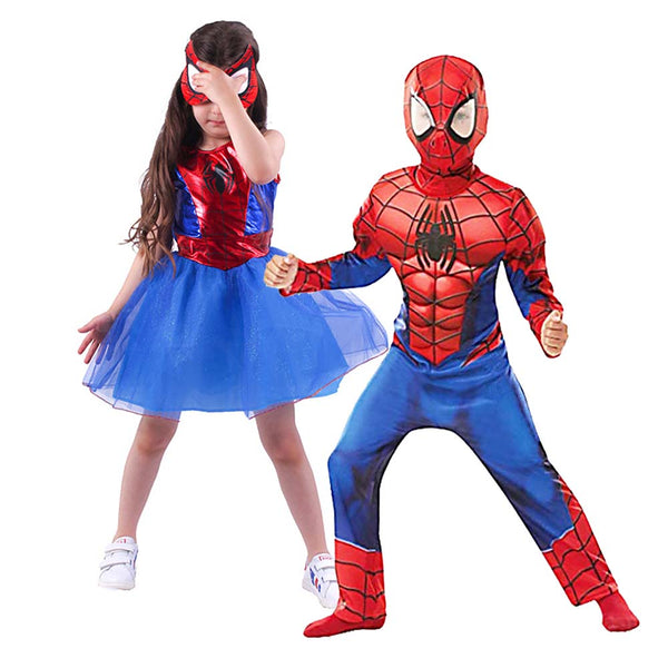 Girl Boy Super Hero Movie Spiderman Cosplay Costume For Kid DCMO-004