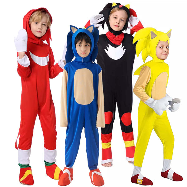 Halloween Cartoon Cosplay Sonic the Hedgehog Jumpsuit Costume GAHC-007