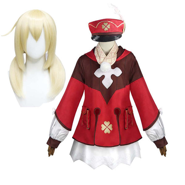 Halloween Women Girl Game Genshine Impact Venti Klee Costume With Wig GAHC-003