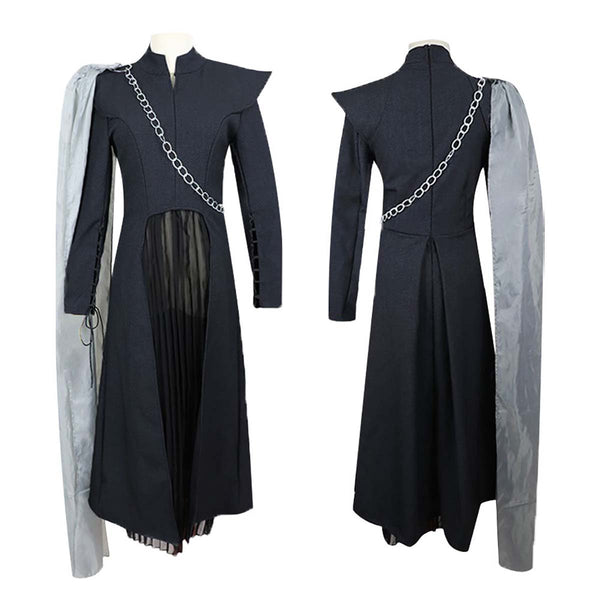 Women Daenerys Targaryen Cosplay Costume Dress Dragon Warrior Battle Suit for Halloween RMOV-004