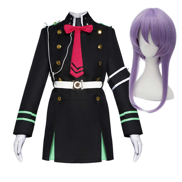 Women Halloween Anime Seraph of The End Cosplay Hiiragi Shinoa Costume FCGD-014