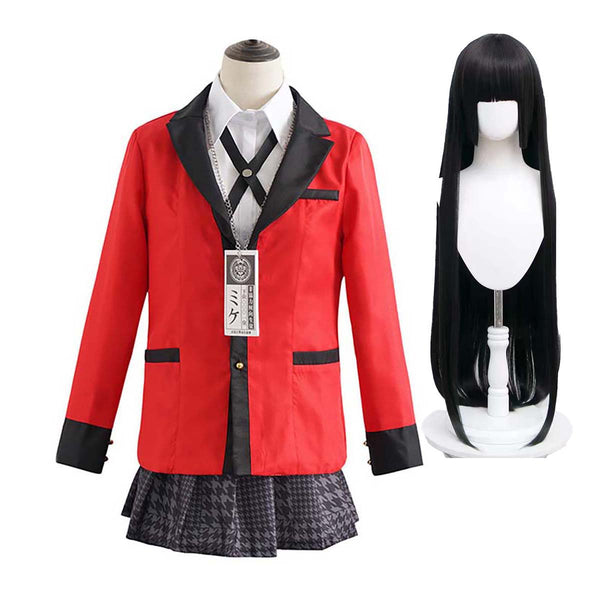 Cosplay Party Full Set Women Yumeko Jabami School Uniform Cosplay Costume With Wig AOKG-003