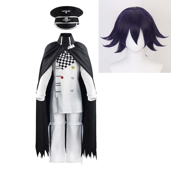 Halloween Carnival Party Game Danganronpa V3 President Kokichi Oma Cosplay Costume With Wig GAHC-011