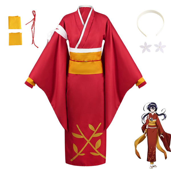 Anime Bungo Stray Dogs Izumi Kyouka Cosplay Kimono Outfits For Women FCGD-018