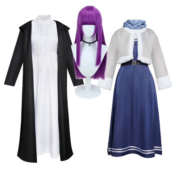 Anime Frieren at the Funeral Fren Dress Halloween Costumes With Wig AOKG-011