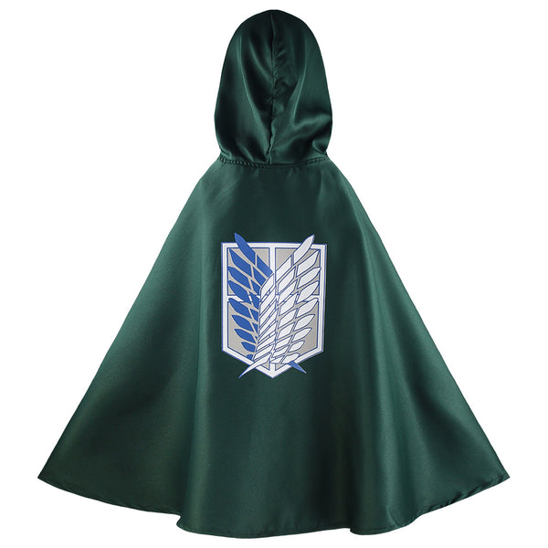 Kid Adult Anime Attack on Titan cosplay costume investigation Corps cloak FCGD-011