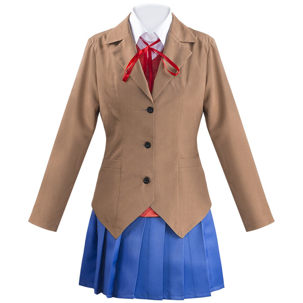 Halloween Doki Doki Literature Monika  Sayori Cosplay School Girl Costume GAHC-010