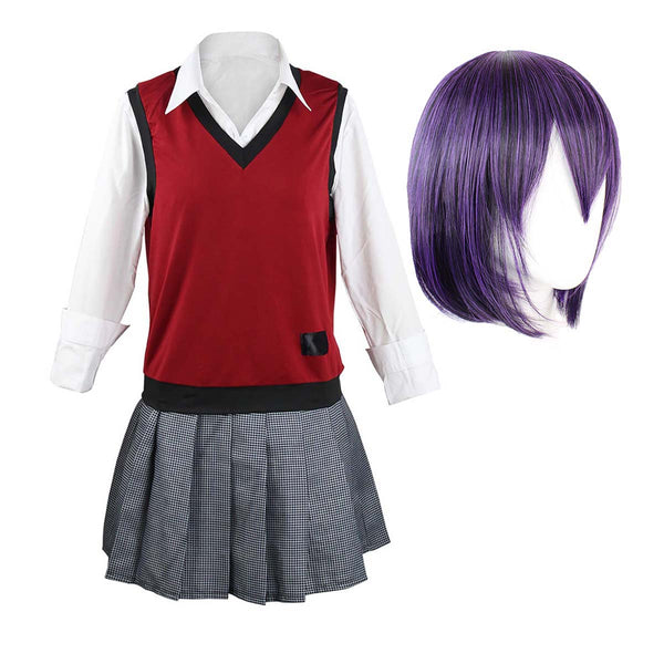 Cosplay Fans ompulsive Gambler School Uniform JK Midari Ikishima Costume With Wig AOKG-003