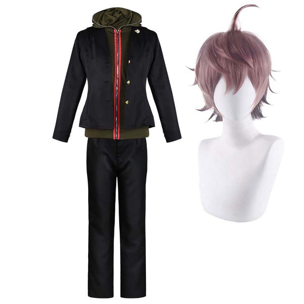 Anime Danganronpa Dangan Ronpa Makoto Naegi Jacket Hoodie Cosplay Costume GAHC-011