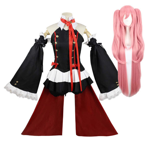 Women Halloween Anime Theme Party Seraph of The End Cosplay Krul Tepes Costume Set FCGD-014