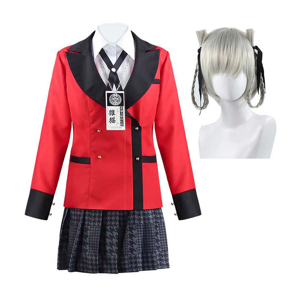 Halloween  Compulsive Gambler School Uniform Momobami Kirari Costume AOKG-003