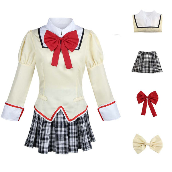 Puella Magi Madoka Magica Cosplay Costume Sailor JK Dress School Uniform Suit AOKG-006