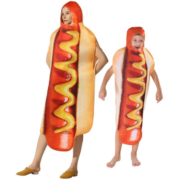 Kid Adult Halloween Hot Dog Costume FOEA-001