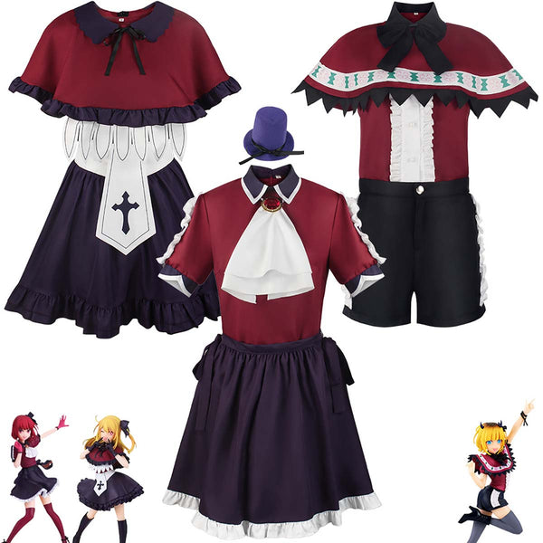 Halloween Party  Anime Oshi No Ko Cosplay Hoshino Rubii Arima Kana MEM Cyo Cosplay Costume for Women Girl FCGD-015