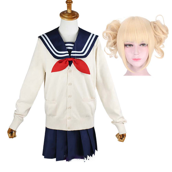 Women Girl Anime My Hero Academia Himiko Toga Cosplay Costume JK Uniform AOKG-017