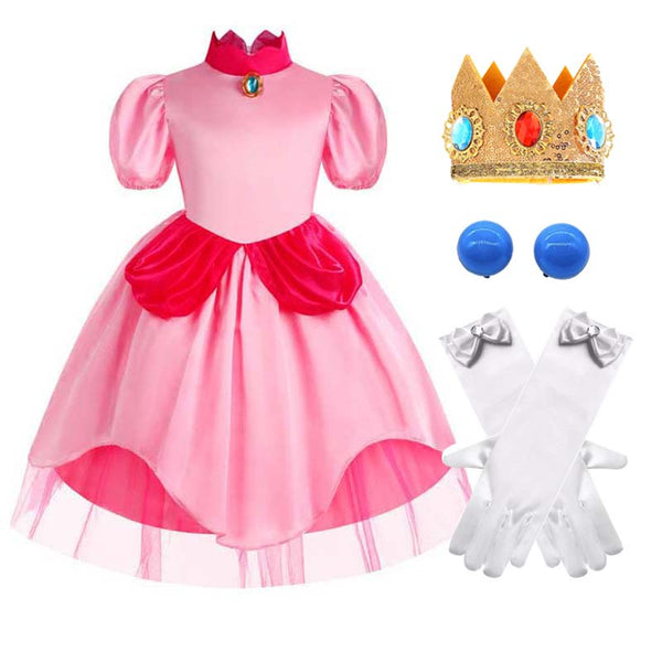 Girls Princess Peach Cosplay Costume DISP-021