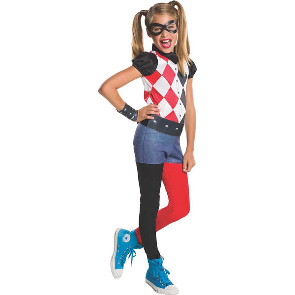 Kids DC Superhero Girls Harley Quinn Costume DCMO-001