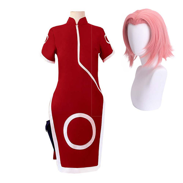 Adult Anime Naruto Cosplay Haruno Sakura Women Costume AOKG-004