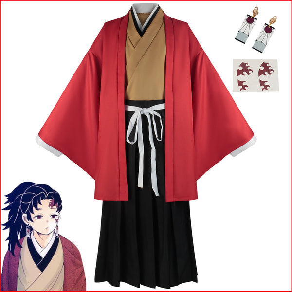 Anime Demon Slayer Tsugikuni Yoriichi Cosplay Costume For Men AOKG-002