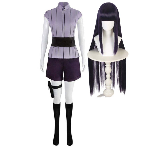 Amine Naruto Adult WomenHalloween Cosplay Hyuga Hinata Costume AOKG-004