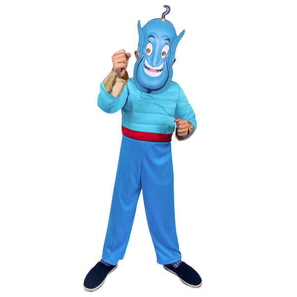 Halloween Purim Kids Magic Lamp Genie Muscle Costume DISP-009