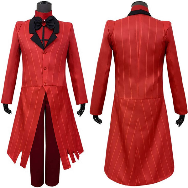 Adult Men Halloween Anime Hazbin hotel Cosplay Alastor Costume AOKG-010