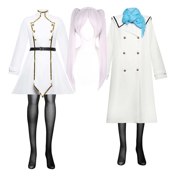 Halloween Anime Frieren At The Funeral Cosplay Frieren Winter Costume With Wig AOKG-011