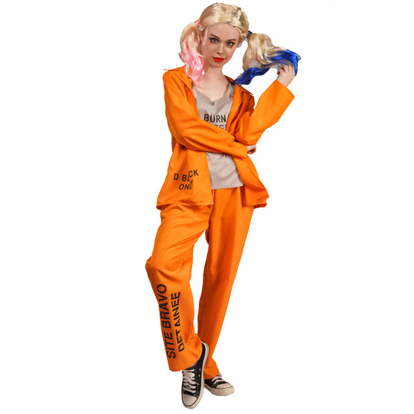 Harley Quinn Prisoner Uniform Costume DCMO-001