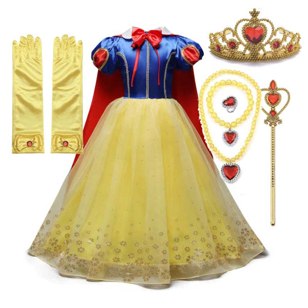 Halloween Classic Fairytale Deluxe Snow white Princess Costume Adult Queen DISP-003