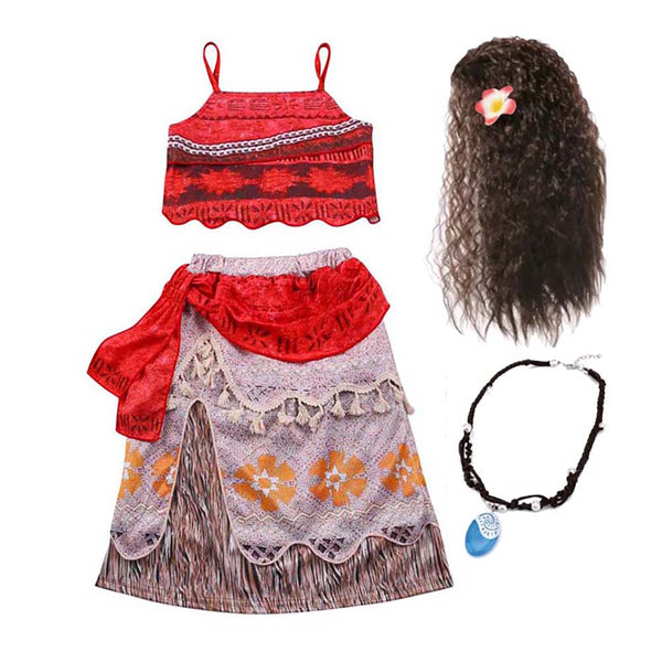 Girls Princess Moana Halloween Dress up Costume DISP-001-1