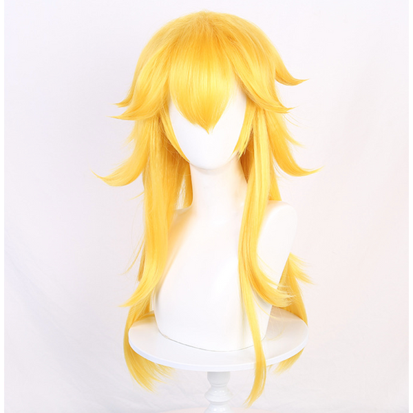 Women Golden Long Wavy Peach Cosplay Wig DISP-021